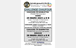 Chalenge Chaufour 32D 3e et 4e ANNULE