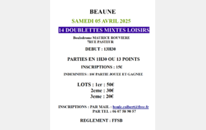 Beaune - Doublette Mixte Loisir